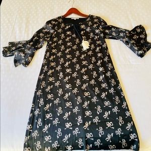 Black Silk Dress - S (4-6)